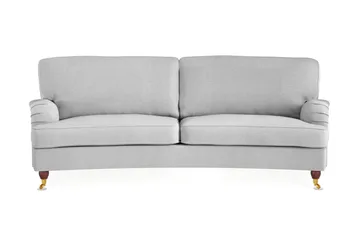 Howard Lyx 3-sits Svängd Tygsoffa - Ljusgrå - Products - Möbler - Soffa - 3 sits soffa