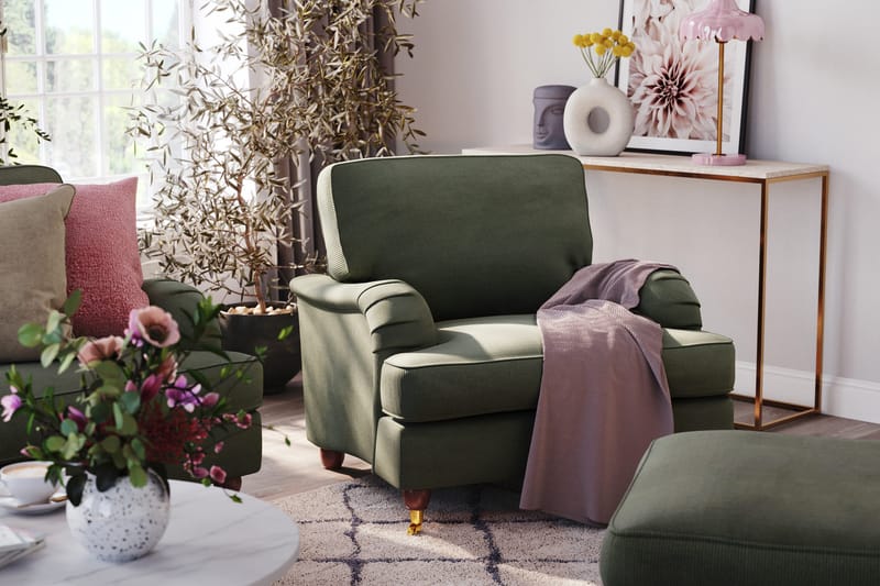 Howard Lyx 4-sits Manchestersoffa - Mörkgrön - Products - Möbler - Soffa - Howardsoffa