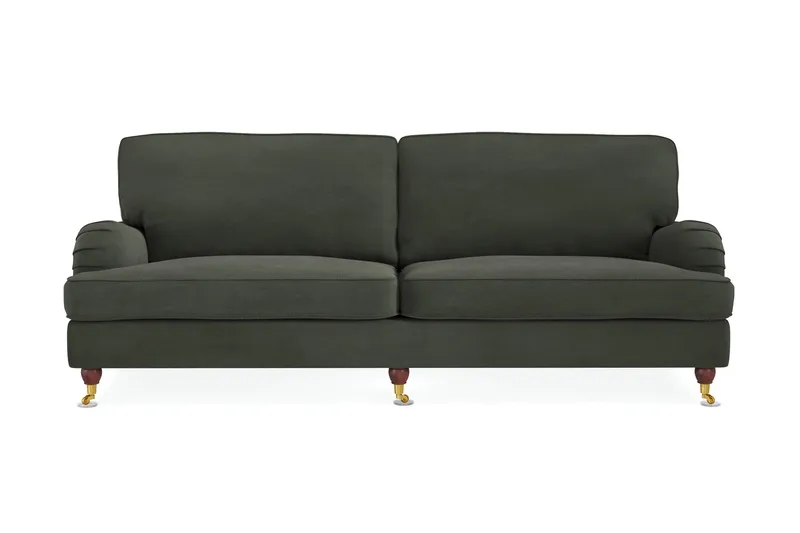 Howard Lyx 4-sits Manchestersoffa, Mörkgrön