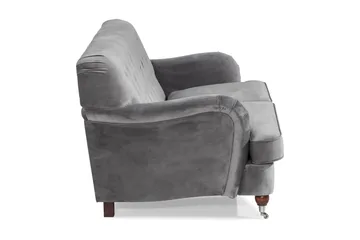 Howard Riviera 2-sits Sammetssoffa - Ljusgrå - Products - Möbler - Soffa - Sammetssoffa
