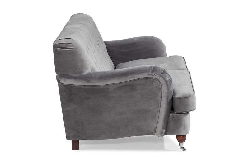 Howard Riviera 2-sits Sammetssoffa - Ljusgrå - Products - Möbler - Soffa - Sammetssoffa