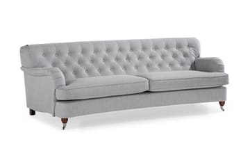 Howard Riviera 3-sits Svängd Tygsoffa - Grå - Products - Möbler - Soffa - 3 sits soffa
