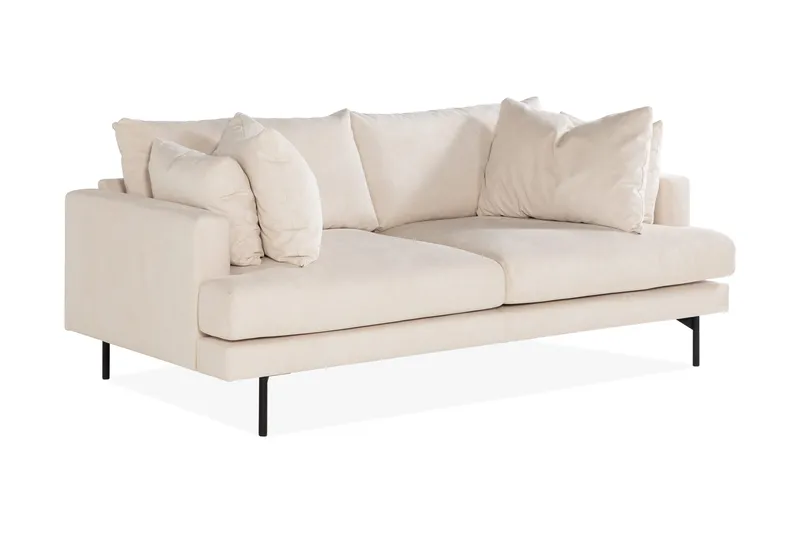 Menard 3-sits Djup Manchestersoffa - Beige - Products - Möbler - Soffa - 3 sits soffa