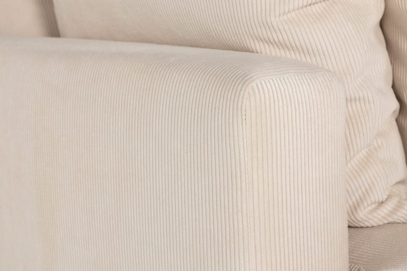 Menard 3-sits Djup Manchestersoffa - Beige - Products - Möbler - Soffa - 3 sits soffa