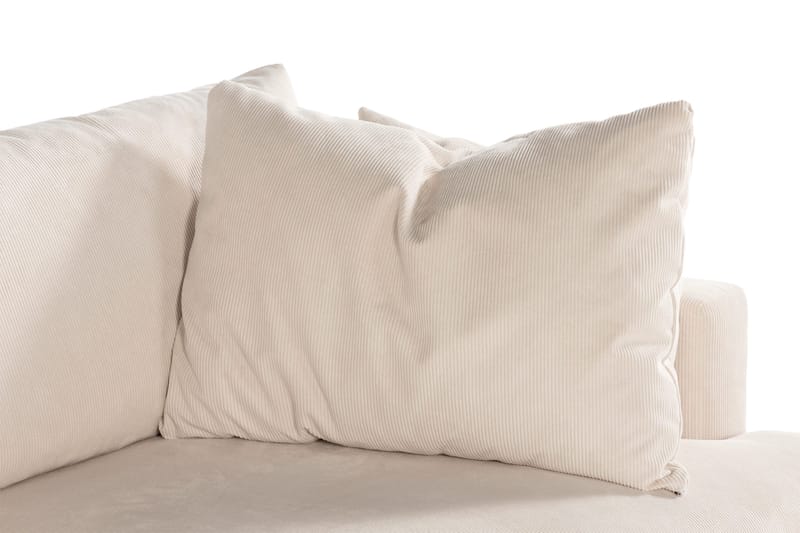 Menard 3-sits Djup Manchestersoffa - Beige - Products - Möbler - Soffa - 3 sits soffa