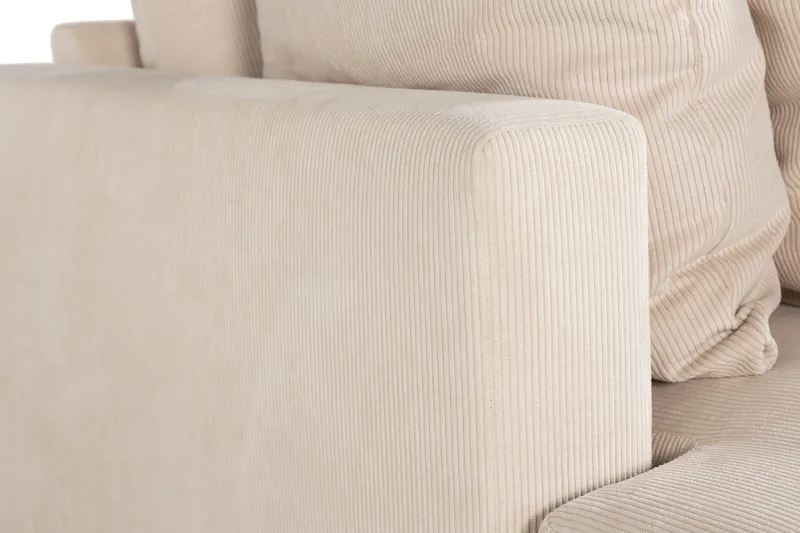 Menard 4-sits Djup Manchestersoffa - Beige - Products - Möbler - Soffa - 4 sits soffa