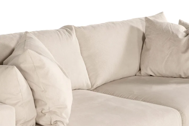 Menard 4-sits Djup Manchestersoffa - Beige - Products - Möbler - Soffa - 4 sits soffa