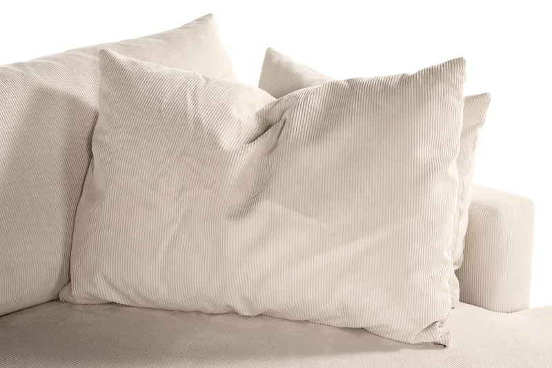 Menard 4-sits Djup Manchestersoffa - Beige - Products - Möbler - Soffa - 4 sits soffa