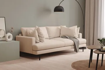 Menard 4-sits Djup Tygsoffa - Beige - Products - Möbler - Soffa - 4 sits soffa