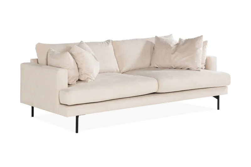 Menard Soffgrupp 4-sits + 4-sits Manchestersoffa - Beige - Products - Möbler - Soffa - Soffgrupp