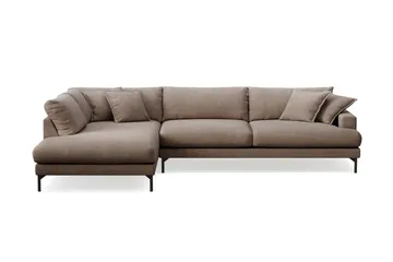 Menard Premium 5-sits Vänstervänd L-formad Djup Schäslongsoffa i Tyg