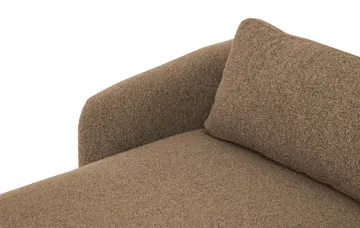 Milano 5-sits Rundad Vänstervänd L-soffa med Låg Rygg i Brun Boucle - Products - Möbler - Soffa - Divansoffa & schäslongsoffa