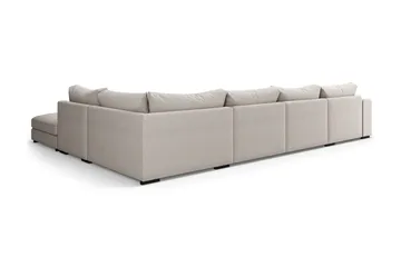 Dubai Stor U-modulsoffa med Divan Vänster 432 cm - Beige - Products - Möbler - Soffa - Modulsoffa - Komplett modulsoffa