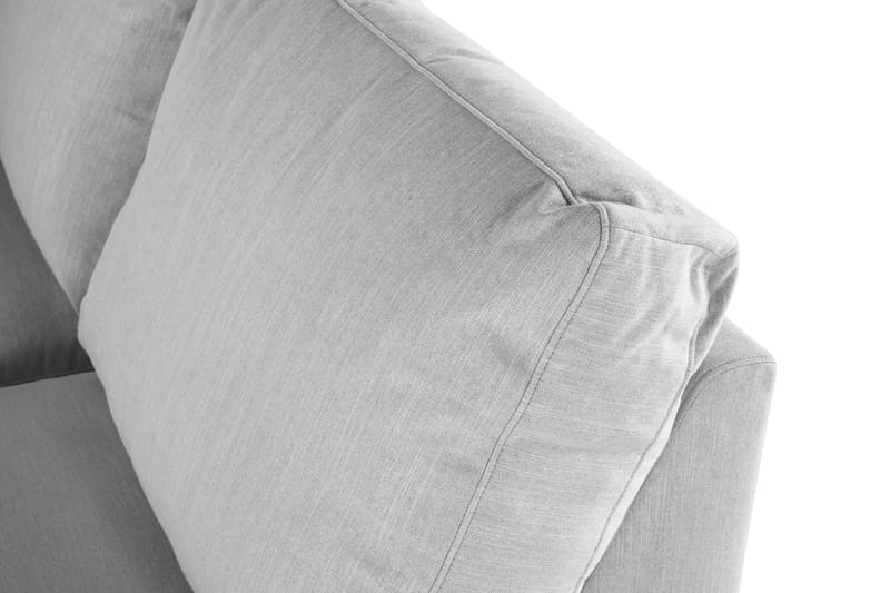 Ocean Lyx 6-sits Högervänd U-formad Soffa med Divan och Schäslong + Fotpall i Tyg - Grå - Products - Möbler - Soffa - U-soffa