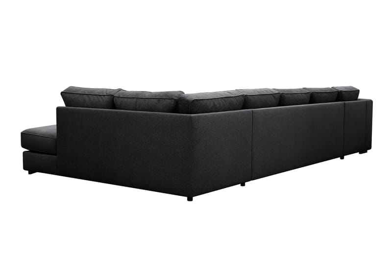 Optus 6-sits U-soffa med Divan och schäslong vänster - Svart - Products - Möbler - Soffa - U-soffa