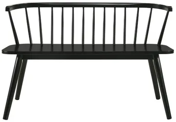 Pinnsoffa svart Bobby - Svart - Products - Möbler - Soffa - Kökssoffa & pinnsoffa