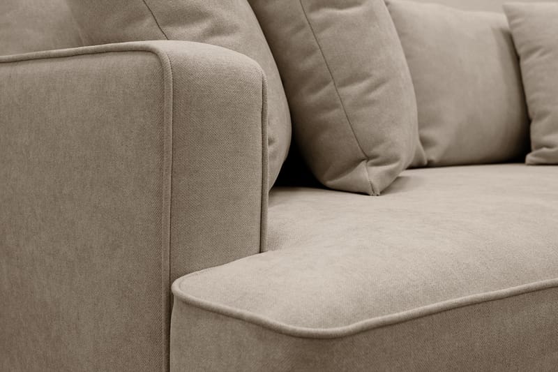 Rossita 3-sits Djup Tygsoffa - Brun - Products - Möbler - Soffa - 3 sits soffa