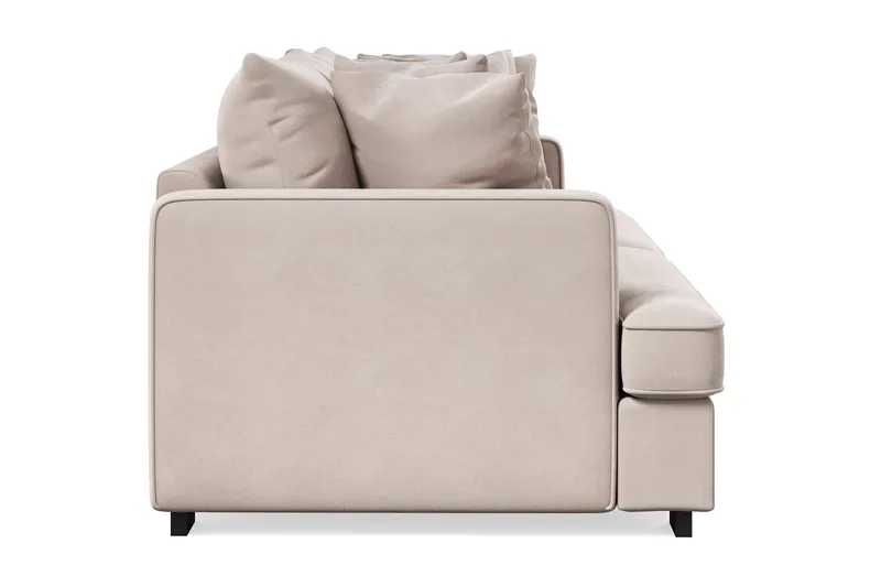 Rossita 4-sits Djup Sammetsoffa - Beige - Products - Möbler - Soffa - Sammetssoffa