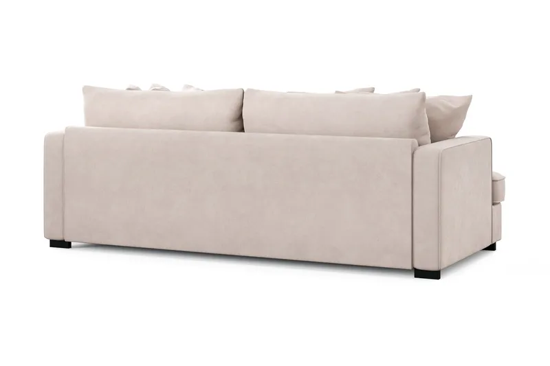 Rossita 4-sits Djup Sammetsoffa - Beige - Products - Möbler - Soffa - Sammetssoffa