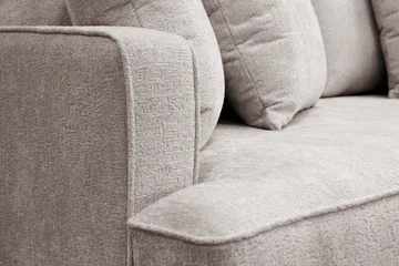 Rossita 4-sits Djup Soffa i Chenille - Grå / Brun - Products - Möbler - Soffa - 4 sits soffa