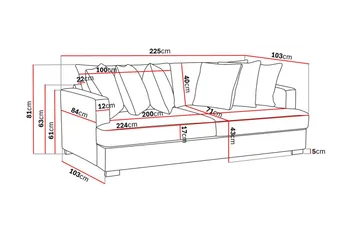 Rossita 4-sits Djup Soffa i Manchester - Greige - Products - Möbler - Soffa - 4 sits soffa