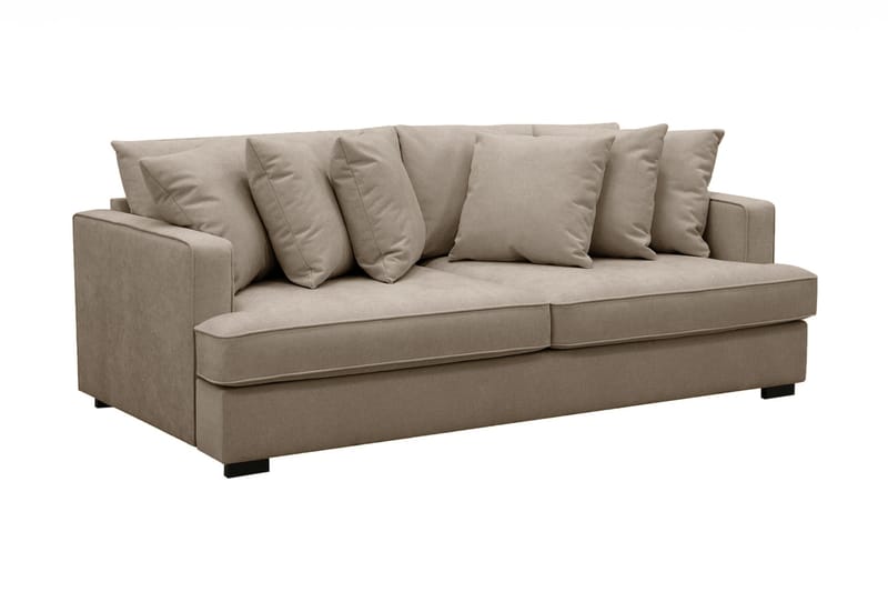 Rossita 4-sits Djup Tygsoffa - Brun - Products - Möbler - Soffa - 4 sits soffa
