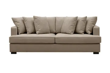 Rossita 4-sits Djup Tygsoffa, Brun