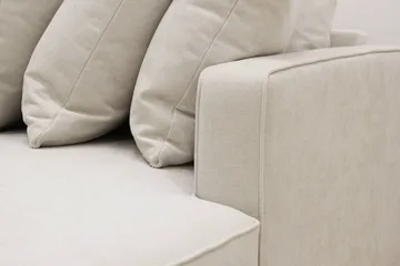 Rossita 5-sits Vänstervänd U-formad Djup Soffa med Divan och Schäslong i Tyg - Beige - Products - Möbler - Soffa - U-soffa