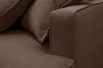Rossita Lyx 2,5-sits Extra djup Soffa i Manchester - Mörkbrun - Products - Möbler - Soffa - 3 sits soffa