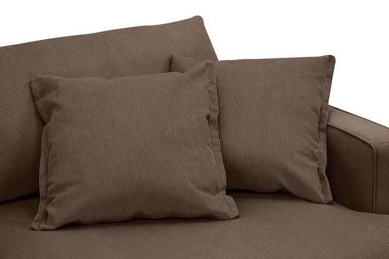 Rossita Lyx 2,5-sits Extra djup Soffa i Manchester - Mörkbrun - Products - Möbler - Soffa - 3 sits soffa