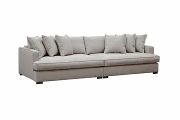 Rossita Lyx 4-sits Extra djup Soffa i Chenille - Grå / Brun - Products - Möbler - Soffa - 4 sits soffa