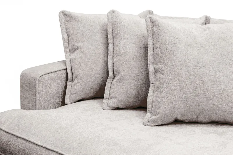 Rossita Lyx 4-sits Extra djup Soffa i Chenille - Grå / Brun - Products - Möbler - Soffa - 4 sits soffa