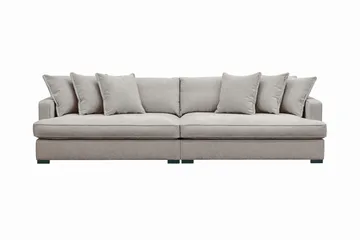 Rossita Lyx 4-sits Extra djup Soffa i Chenille - Grå / Brun - Products - Möbler - Soffa - 4 sits soffa