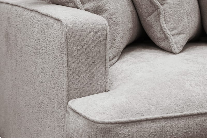 Rossita Lyx 4-sits Extra djup Soffa i Chenille - Grå / Brun - Products - Möbler - Soffa - 4 sits soffa