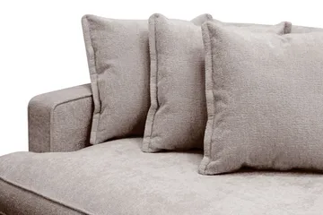Rossita Lyx 4-sits Extra djup Soffa i Chenille - Grå / Brun - Products - Möbler - Soffa - 4 sits soffa