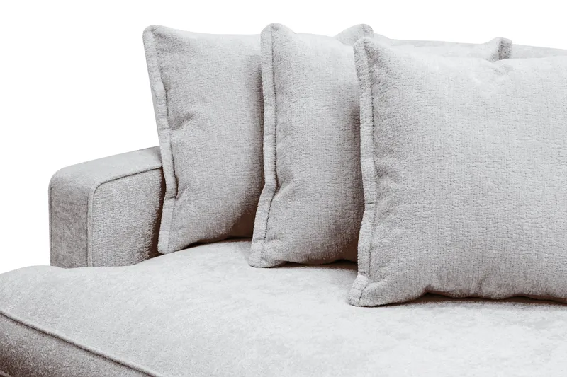 Rossita Lyx 4-sits Extra djup Soffa i Chenille - Grå / Brun - Products - Möbler - Soffa - 4 sits soffa