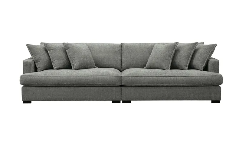 Rossita Lyx 4-sits Extra djup Soffa i Chenille, Grå