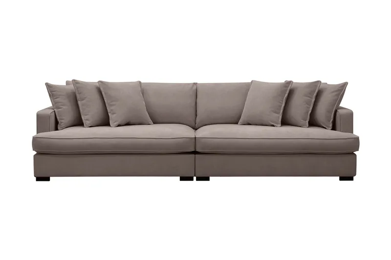 Rossita Lyx 4-sits Extra djup Tygsoffa, Brun