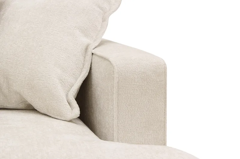 Rossita Lyx 5-sits Högervänd U-formad Extra djup Soffa med Divan och Schäslong i Chenille - Beige - Products - Möbler - Soffa - U-soffa