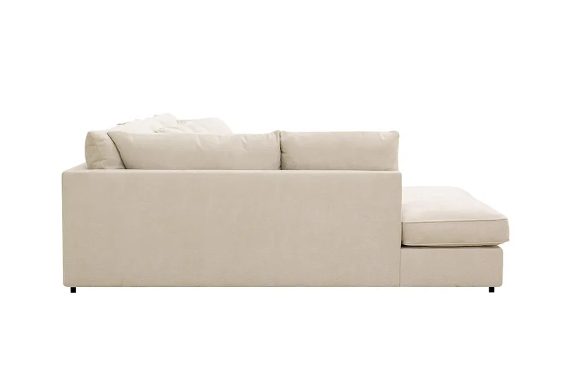 Rossita Lyx 5-sits Högervänd U-formad Extra djup Soffa med Divan och Schäslong i Chenille - Beige - Products - Möbler - Soffa - U-soffa