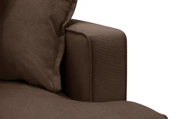 Rossita Lyx 5-sits Högervänd U-formad Extra djup Soffa med Divan och Schäslong i Manchester - Mörkbrun - Products - Möbler - Soffa - U-soffa