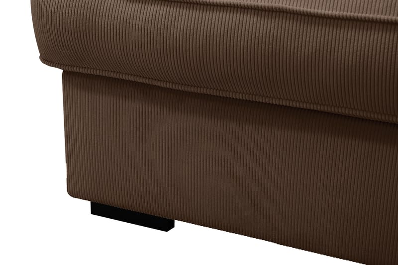 Rossita Lyx 5-sits Högervänd U-formad Extra djup Soffa med Divan och Schäslong i Manchester - Mörkbrun - Products - Möbler - Soffa - U-soffa