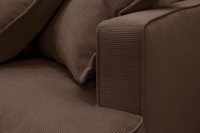 Rossita Lyx 5-sits Högervänd U-formad Extra djup Soffa med Divan och Schäslong i Manchester - Mörkbrun - Products - Möbler - Soffa - U-soffa