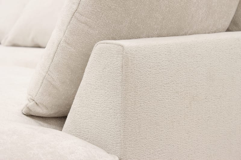 Rossita Lyx 5-sits Vänstervänd U-formad Extra djup Soffa med Divan och Schäslong i Chenille - Beige - Products - Möbler - Soffa - U-soffa