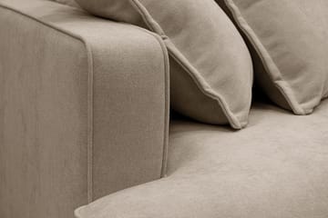Rossita Lyx 5-sits Vänstervänd U-formad Extra djup Soffa med Divan och Schäslong i Tyg - Brun - Products - Möbler - Soffa - U-soffa