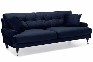 Andrew Soffgrupp 2+1 Sammet - Blå - Products - Möbler - Soffa - Soffgrupp - Howard soffgrupp