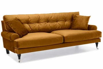 Andrew Soffgrupp 2+1 Sammet - Mörkgul - Products - Möbler - Soffa - Soffgrupp - Howard soffgrupp