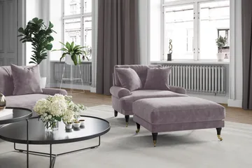 Andrew Soffgrupp 3+1 Sammet - Lila - Products - Möbler - Soffa - Soffgrupp - Howard soffgrupp