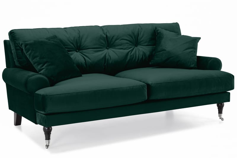 Andrew Soffgrupp 3+2+1 Sammet - Grön - Products - Möbler - Soffa - Soffgrupp - Howard soffgrupp