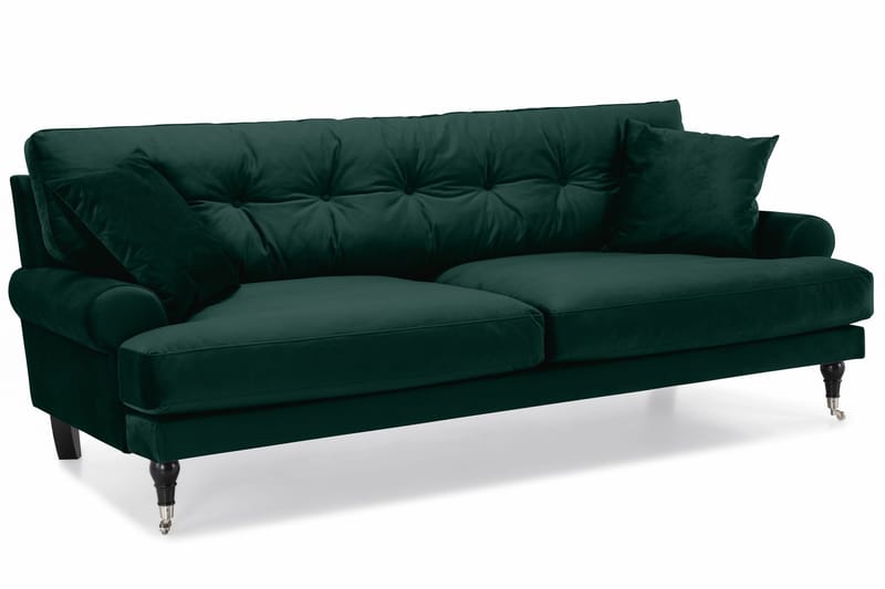 Andrew Soffgrupp 3+2+1 Sammet - Grön - Products - Möbler - Soffa - Soffgrupp - Howard soffgrupp